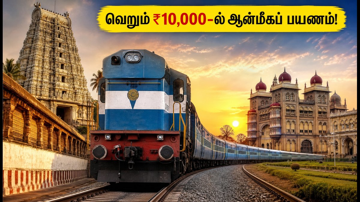 ஐஆர்சிடிசி தக்ஷின் யாத்ரா: வெறும் ₹10,000-ல் ஆன்மீகப் பயணம்! முன்பதிவு செய்வது எப்படி? | IRCTC Bharat Gaurav Dakshina Yatra 2026: Book Spiritual Tour From Karnataka At ₹10,000
